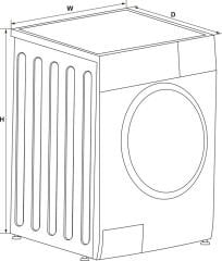 ORION Kurutmalı çam mak. solo 10/8kg gri