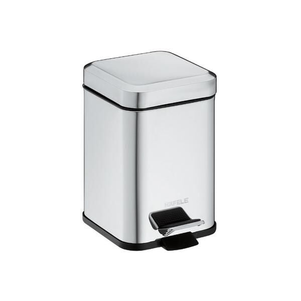 CARLA Pedallı çöp kutusu,3l,parlak krom