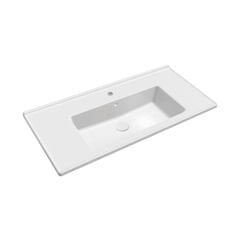 LEONIS 100 Lavabo Parlak Beyaz 1000x465