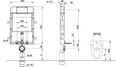 MATTO 01 Gömme rezervuar seti,mat krom