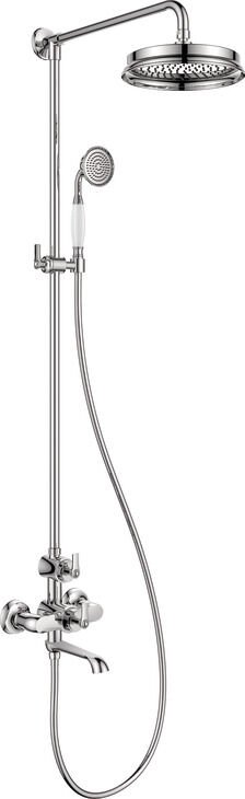 ROMANO Kolonlu duş sistemi, parlak krom
