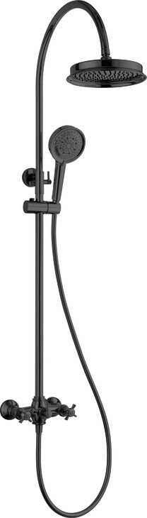 MONET Kolonlu duş sistemi, mat siyah