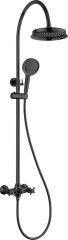MONET Kolonlu duş sistemi, mat siyah