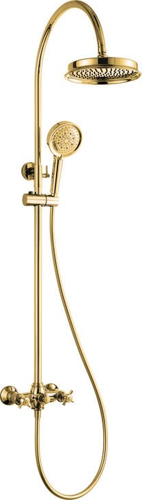 MONET Kolonlu duş sistemi, parlak altın