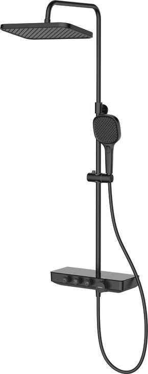 AQUAFLEX Termostatik duş sistemi,mat siyah