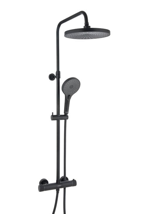 PANDA TERMO Termostatik kolonlu duş sistemi,2Y 3F,mat siyah