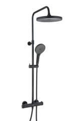 PANDA TERMO Termostatik kolonlu duş sistemi,2Y 3F,mat siyah