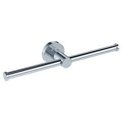 OZO Tuvalet kağıtlık,ikili,parlak krom