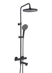 PANDA TERMO Termostatik kolonlu duş sistemi,3Y 3F,mat siyah