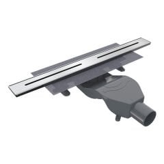 STREAMLINE Duş Kanalı Yatay 400 Parlak Çelik