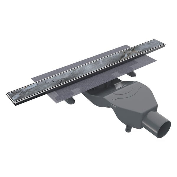 PUREFLOW Duş Kanalı Yatay 600 Parlak Çelik