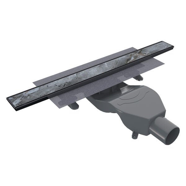 PUREFLOW Duş Kanalı Yatay 600 Siyah