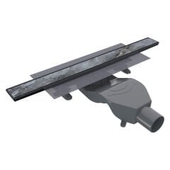 PUREFLOW Duş Kanalı Yatay 600 Siyah