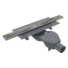 PUREFLOW Duş Kanalı Yatay 600 Altın