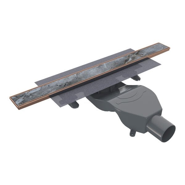 PUREFLOW Duş Kanalı Yatay 600 Rose