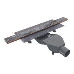 PUREFLOW Duş Kanalı Yatay 600 Rose