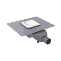 VENTUS Yer Süzgeci Yatay 100x100 Parlak Çelik