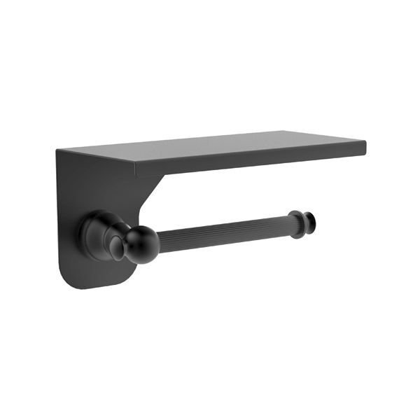 CALISTO Tuvalet kağıtlık,etajerli,mat siyah