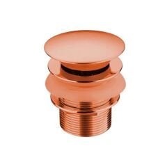 Lavabo Süzgeç Pop-up Taşma Deliksiz Parlak Rose