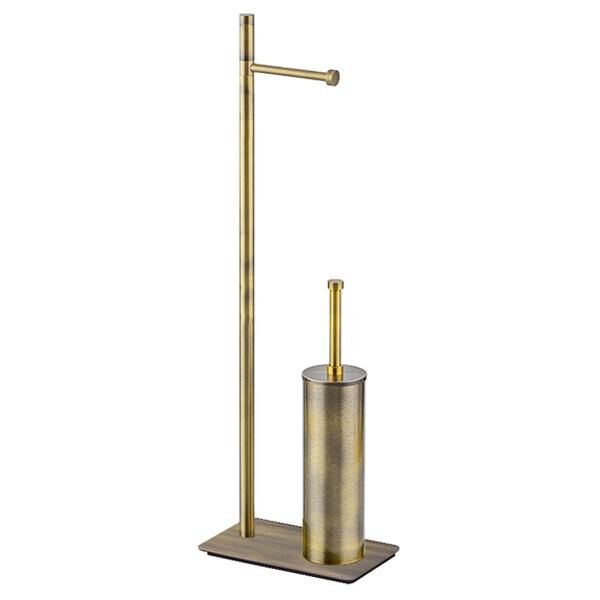 VENERE Ayaklı tuvalet kağıtlık ve fırçalıkbronz