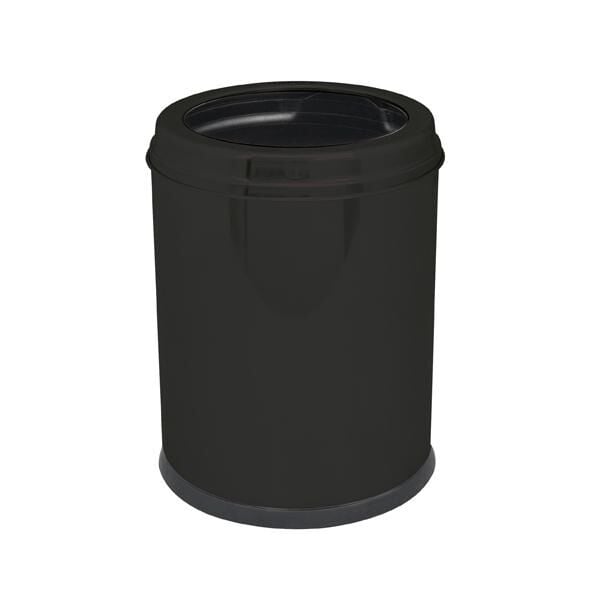 PERLA Çember Kapaklı Çöp Kut 5l Mat Siyah