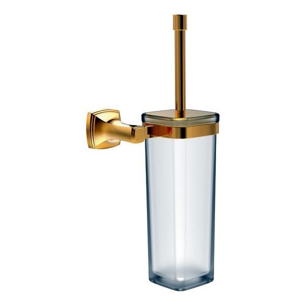 MARTIN Tuvalet fırçalık,duvara monte,parlak altın