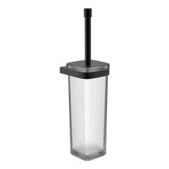 PLATO Tuvalet fırçalık,duvara monte,mat siyah