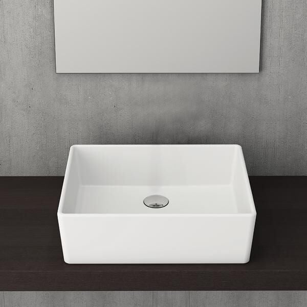 DORA S Lavabo Parlak Beyaz 500x400mm