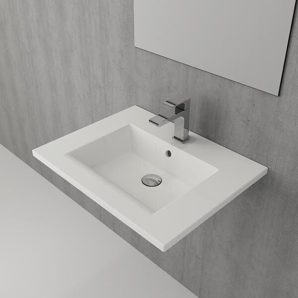 TIERRA 60 Lavabo Parlak Beyaz 615x475mm