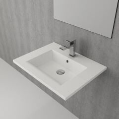 TIERRA 60 Lavabo Parlak Beyaz 615x475mm