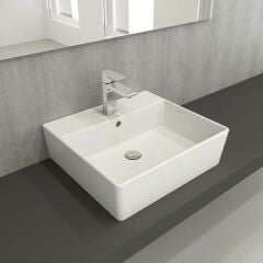 DORA SB Lavabo Parlak Beyaz 505x450mm