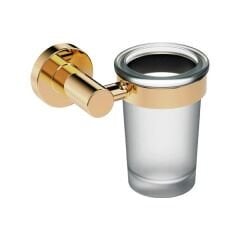 OZO Diş fırçalık,duvara monte,parlak altın