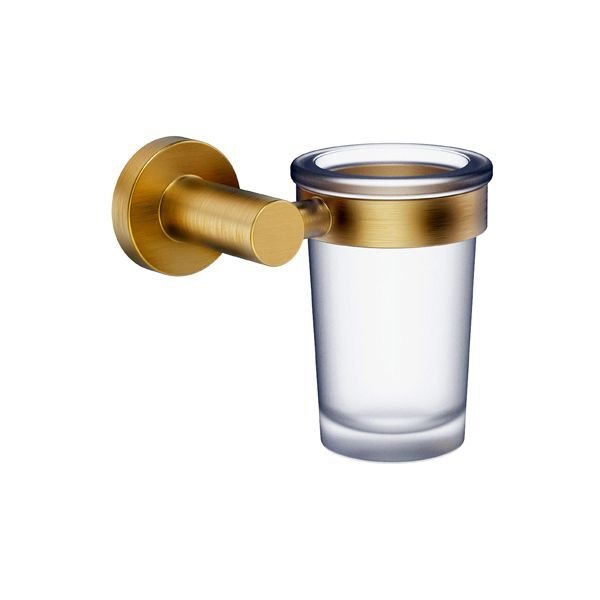 OZO Diş fırçalık,duvara monte,mat altın