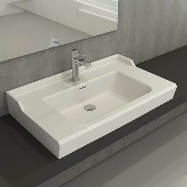 ESTELLA 80 Lavabo Par Beyaz 805x475mm