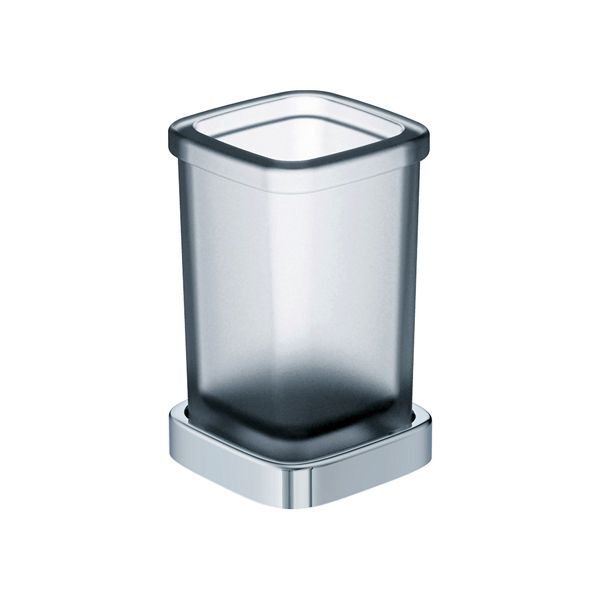 PLATO Diş fırçalık,tezgah üstü,parlak krom