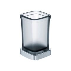 PLATO Diş fırçalık,tezgah üstü,parlak krom