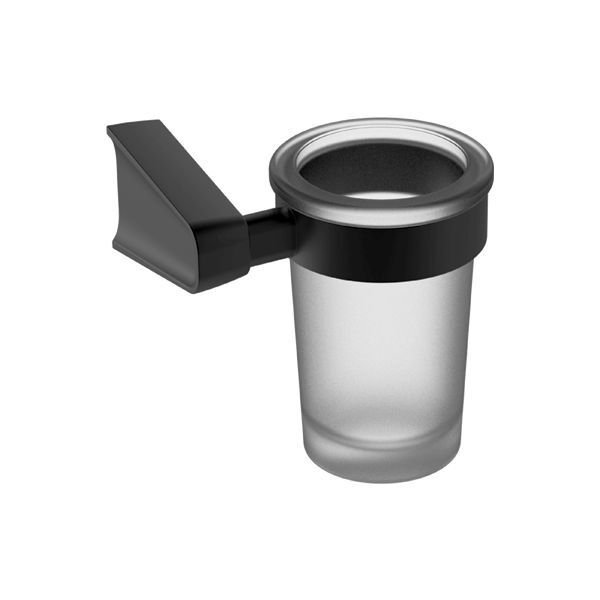 NORM Diş fırçalık,duvara monte,mat siyah