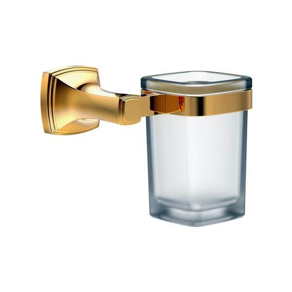 MARTIN Diş fırçalık,duvara monte,parlak altın