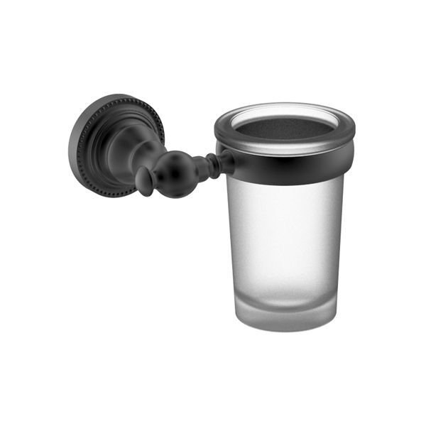 CALISTO Diş fırçalık,duvara monte,mat siyah