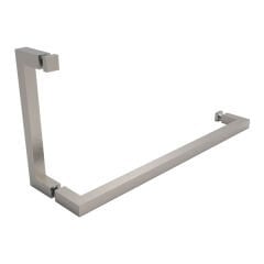 CITIUS S Havluluk-çekme kol,köşeli.,paslanmaz çelik renkli