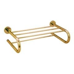 SETO Raflı havluluk,yuvarlak,parlak altın