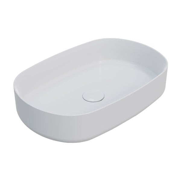 MILAGRO O Lavabo Parlak Beyaz 550x360mm