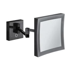 ORVA Işıklı makyaj aynası,kare,titanyum