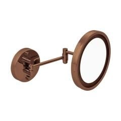 EMMY Işıklı makyaj aynası,yuvarlak,parlak rose