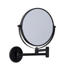 ANGIE Makyaj aynası,yuvarlak,mat siyah