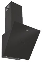 VEGA Davlumbaz 45cm açılı siyah tek cam