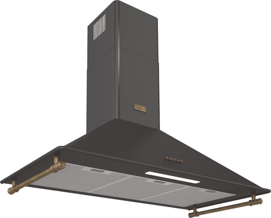 VINTAGE Davlumbaz 90cm klasik antrasit