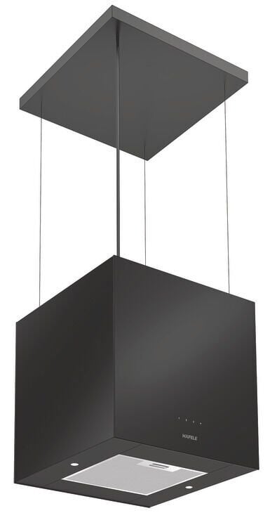 POLAR Davlumbaz 40cm abajur siyah cam