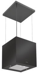 POLAR Davlumbaz 40cm abajur siyah cam