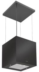 POLAR Davlumbaz 40cm abajur siyah cam